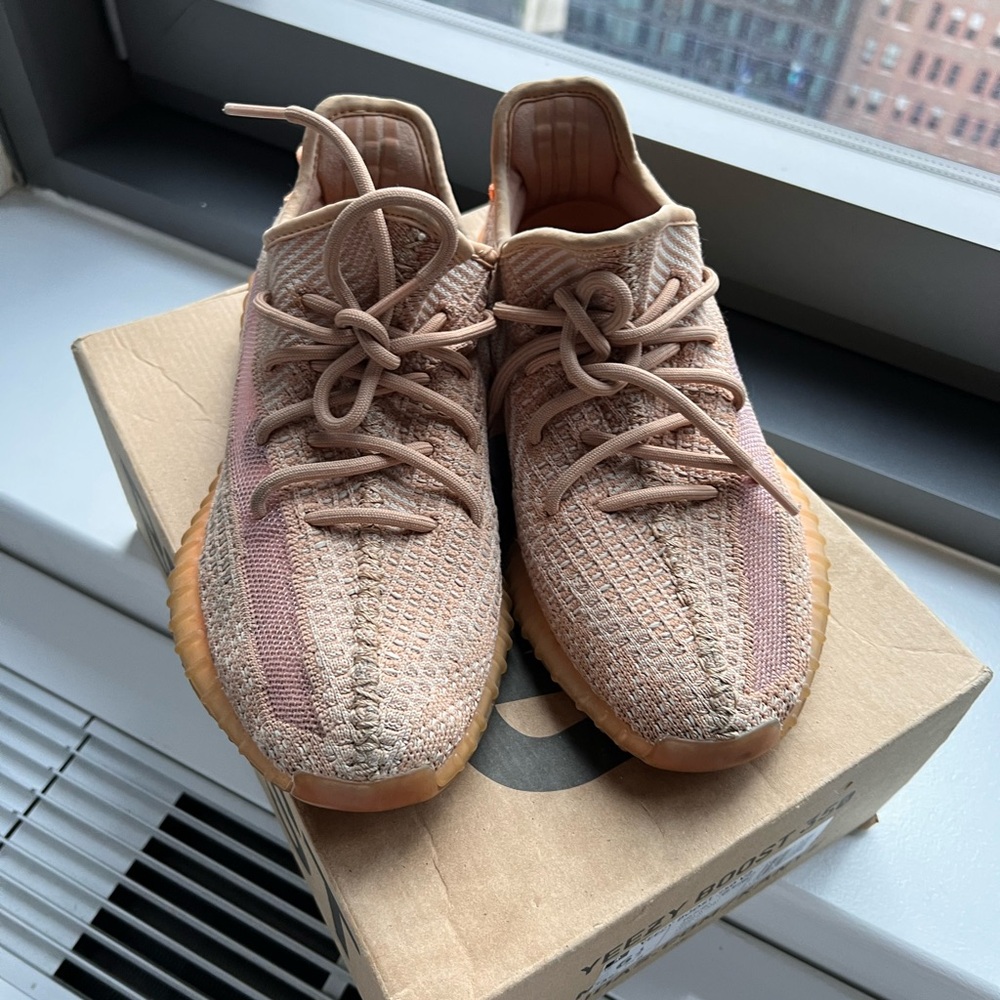 Yeezy Sneakers in Tan and Pink